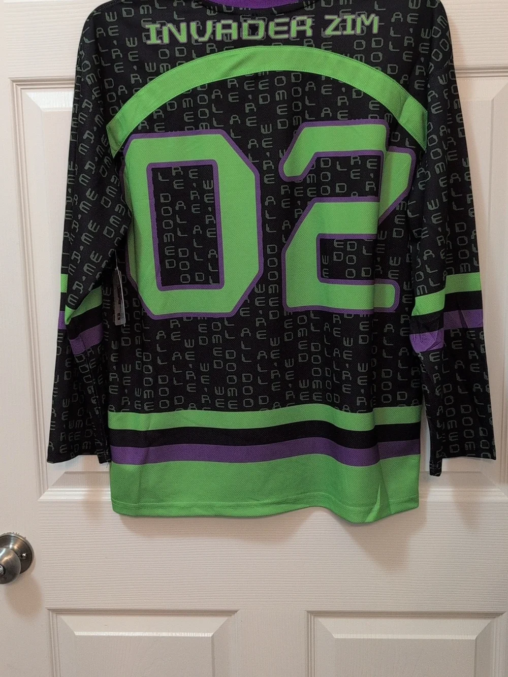 Invader Zim Nickelodeon Hockey Jersey NWT - Picture 3 of 5